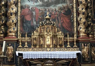 Baroque en Haute Tarentaise : Visite groupes_Bourg-Saint-Maurice - retable majeur église Saint-Pierre Séez Baroque en Haute Tarentaise : Visite groupes_Bourg-Saint-Maurice - retable majeur église Saint-Pierre Séez